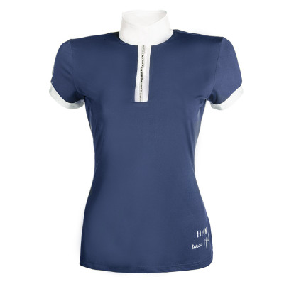 Polo de concours HKM Crystal Bleu foncé