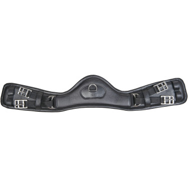 Sangle en cuir HKM Dressage Anatomic élastique Sangle en cuir HKM Dressage Anatomic élastique