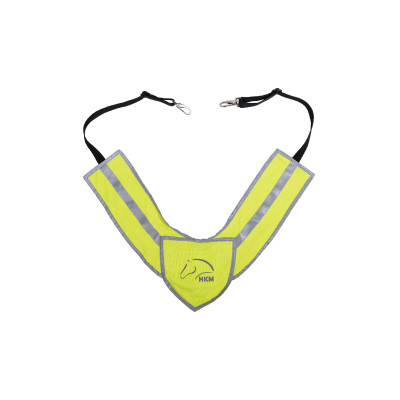 Collier de chasse HKM Reflective Jaune fluo