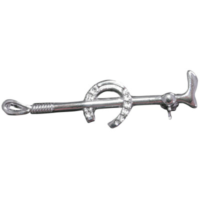 Épingle à cravate argent HKM Horseshoe Couleur indicative