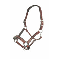 Licol en cuir HKM Soft Marron