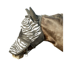 Masque anti-mouches HKM Zebra protection naseaux