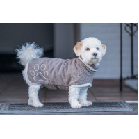 Peignoir pour chien HKM Coco Taupe Marron Peignoir pour chien HKM Coco Taupe Marron