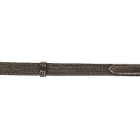 Rênes HKM entretissées de caoutchouc Marron