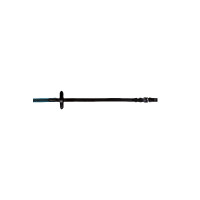 Rênes HKM entretissées de caoutchouc Colour Noir / turquoise