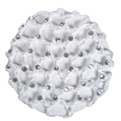Résille avec pierres brillantes HKM Blanc