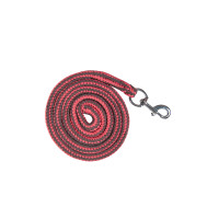 Set de licol HKM mousqueton & franges détachables Moka / milky pink Rose