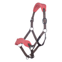 Set de licol HKM mousqueton anti-paniques franges détachables Moka / milky pink Set de licol HKM mousqueton anti-paniques franges détachables Moka / milky pink