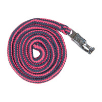 Set de licol HKM mousqueton anti-paniques franges détachables Gris / rose foncé Set de licol HKM mousqueton anti-paniques franges détachables Gris / rose foncé
