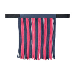 Set de licol HKM mousqueton anti-paniques franges détachables Gris / rose foncé Set de licol HKM mousqueton anti-paniques franges détachables Gris / rose foncé