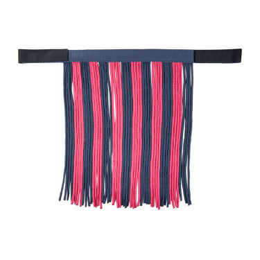 Set de licol HKM mousqueton anti-paniques franges détachables Gris / rose foncé Set de licol HKM mousqueton anti-paniques franges détachables Gris / rose foncé