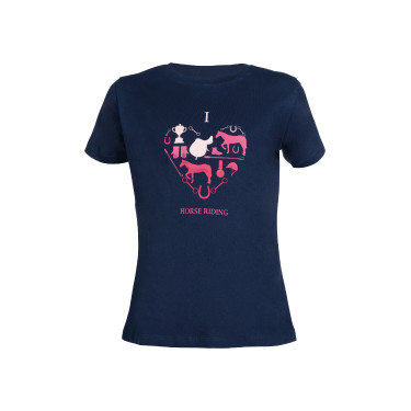 T-shirt enfants HKM I love horse riding Bleu foncé T-shirt enfants HKM I love horse riding Bleu foncé
