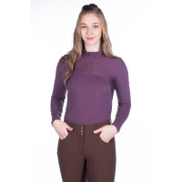T-shirt technique HKM Arctic Bay manches longues Lilas foncé Violet