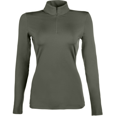 T-shirt technique HKM Basic manches longues Vert foncé