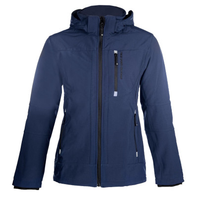 Veste softshell HKM Sport homme Bleu foncé