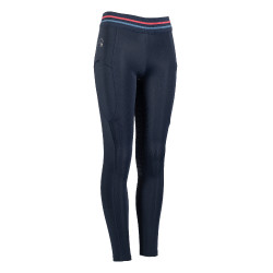Legging HKM Aymee full seat en silicone Bleu foncé