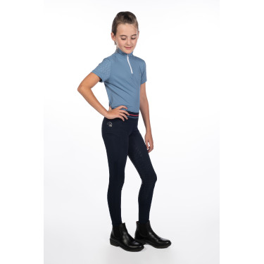 Legging HKM Aymee full seat en silicone Bleu foncé