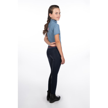 Legging HKM Aymee full seat en silicone Bleu foncé