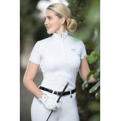 Polo de concours High Function HKM Blanc Polo de concours High Function HKM Blanc