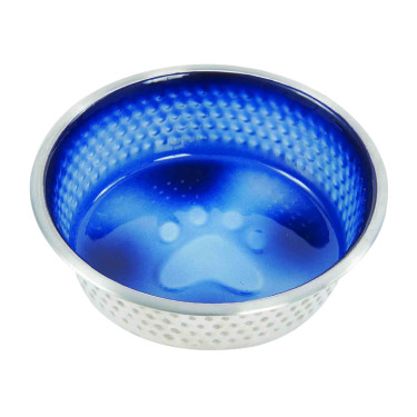 Gamelle pour chien WeatherBeeta en acier inoxydable antidérapant Bleu roi Gamelle pour chien WeatherBeeta en acier inoxydable antidérapant Bleu roi