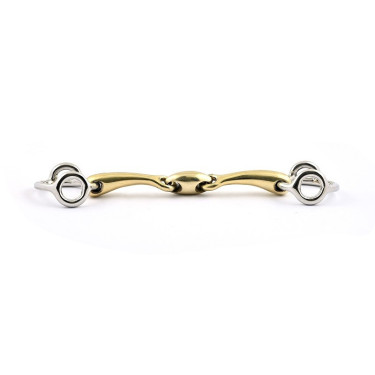 Mors de filet de bride Jump'In releveur double brisure Mors de filet de bride Jump'In releveur double brisure