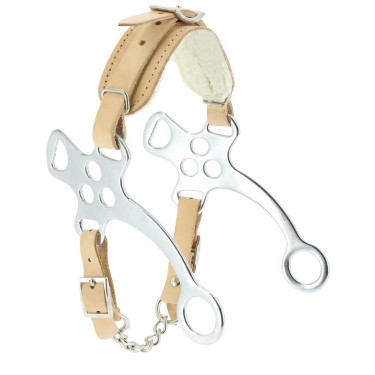 Hackamore acier chromé Feeling doublé mouton Hackamore acier chromé Feeling doublé mouton