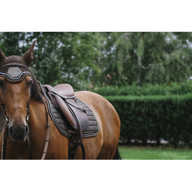 Bonnet chasse mouche Equithème Domino Bonnet chasse mouche Equithème Domino