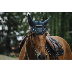 Bonnet chasse mouche Equithème Domino Bonnet chasse mouche Equithème Domino