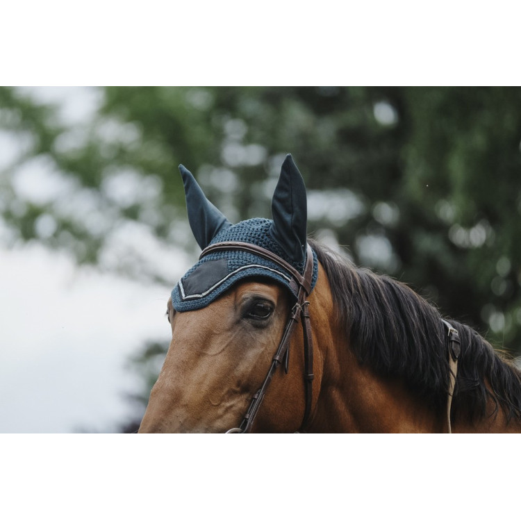 Bonnet chasse mouche Equithème Domino Bonnet chasse mouche Equithème Domino