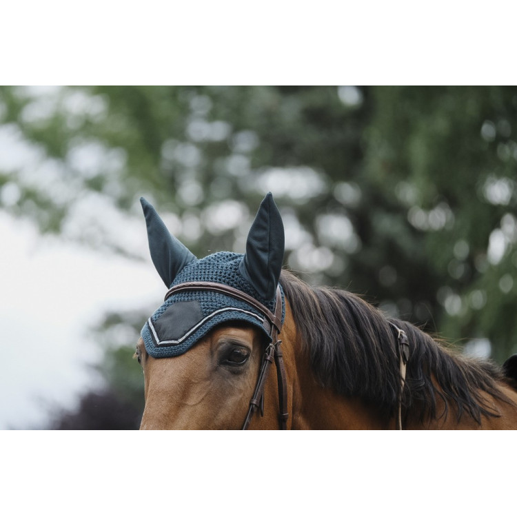 Bonnet chasse mouche Equithème Domino Bonnet chasse mouche Equithème Domino