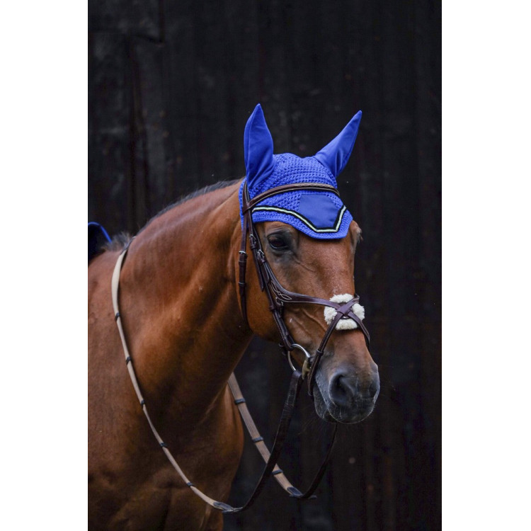 Bonnet chasse mouche Equithème Domino Bonnet chasse mouche Equithème Domino