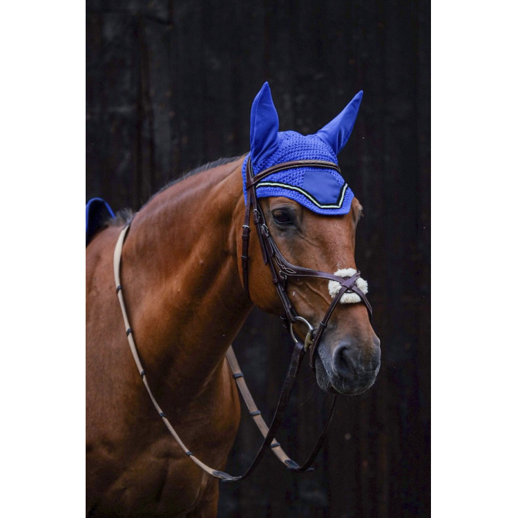 Bonnet chasse mouche Equithème Domino Bonnet chasse mouche Equithème Domino