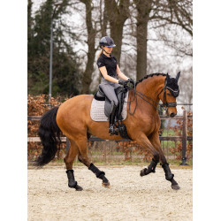 Tapis LeMieux dressage square - coton Gris Tapis LeMieux dressage square - coton Gris