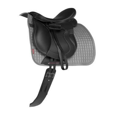 Tapis LeMieux Suede Dressage Square Gris