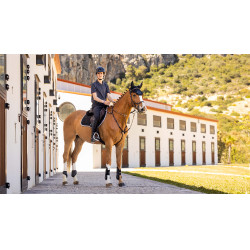 Tapis LeMieux Eurojump Suede Noir / Argent / Gris