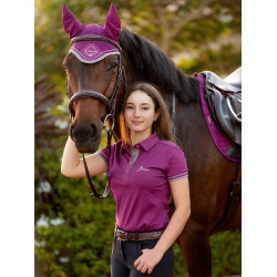 Bonnet anti-mouche LeMieux Signature Prune Violet