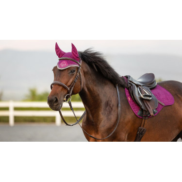 Bonnet anti-mouche LeMieux Signature Prune Violet