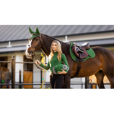 Tapis LeMieux Suede GP Square Vert chasseur Tapis LeMieux Suede GP Square Vert chasseur