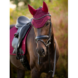 Bonnet anti-mouche LeMieux Acoustic Diamante Bordeaux