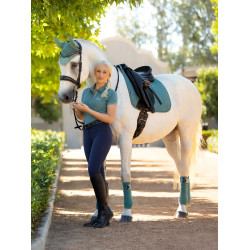 Tapis LeMieux Suede Dressage Square Sage Bleu
