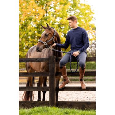 Pull col rond LeMieux homme Bleu marine