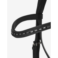 Bridon de dressage LeMieux Arika Noir / argent Bridon de dressage LeMieux Arika Noir / argent