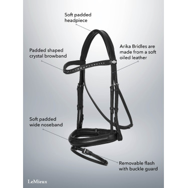 Bridon de dressage LeMieux Arika Bridon de dressage LeMieux Arika