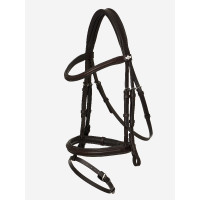 Bridon LeMieux Arika muserolle combinée Marron / argent