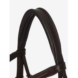 Bridon LeMieux Arika muserolle combinée Marron / argent