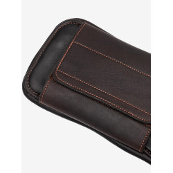 Sangle courte anatomique LeMieux Gel-Tek avec aimant Marron Sangle courte anatomique LeMieux Gel-Tek avec aimant Marron