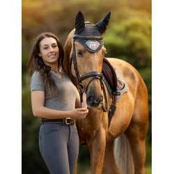 Bonnet anti-mouches LeMieux Earth Moss Marron Bonnet anti-mouches LeMieux Earth Moss Marron