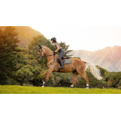 Tapis de selle LeMieux Earth Close Contact Moss Marron