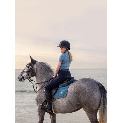 Tapis de selle LeMieux Earth GP Square Ocean Bleu Tapis de selle LeMieux Earth GP Square Ocean Bleu