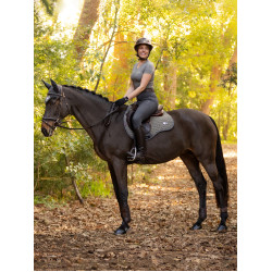 Tapis de selle LeMieux Earth GP Square Moss Marron